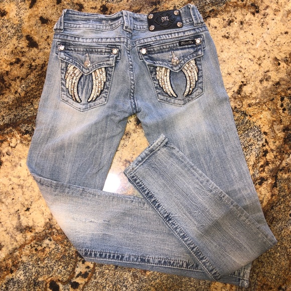 Miss Me Ankle Skinny Jeans MM Jeans Distressed 27 Women Girls Juniors Pretty - Picture 8 of 14